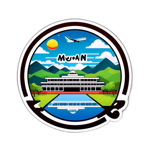 무안 공항의 아름다움 스티커