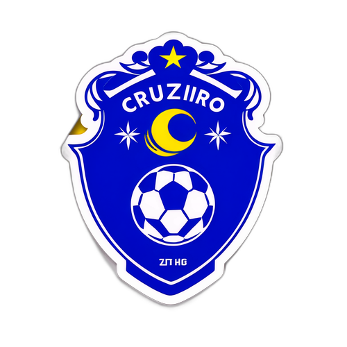 Cruzeiro Football Club Modern Emblem Sticker