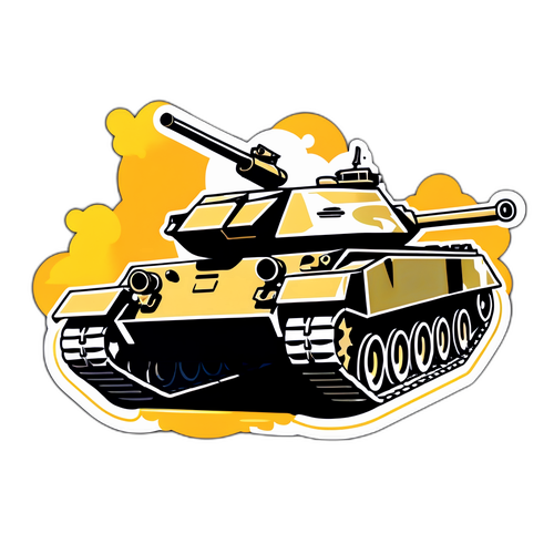 Стикер, вдохновленный военной техникой