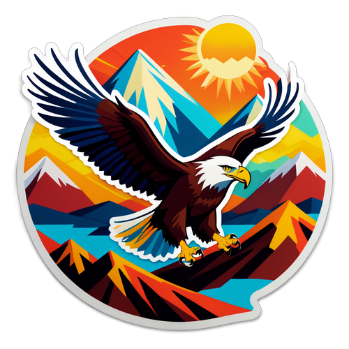 Design Colorato del Paesaggio del Kazakhstan