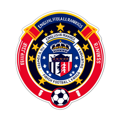 Huy hiệu của đội bóng với dòng chữ 'Bảng xếp hạng bóng đá Anh'