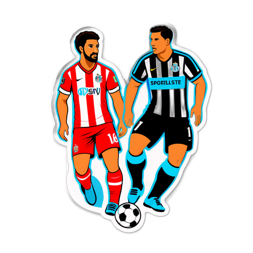 Sticker pentru meciul dintre Newcastle și PSV