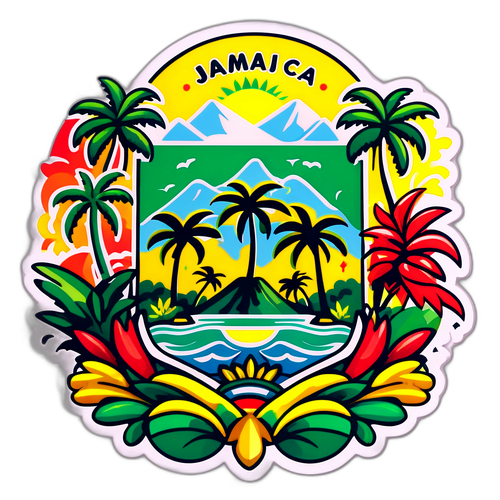 Ekstrawaganckie odwzorowanie symboli narodowych Jamajki