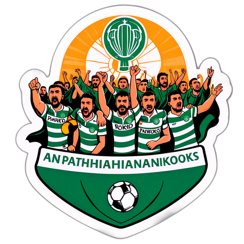 Aufregende Illustration des Spiels Panathinaikos gegen Roma