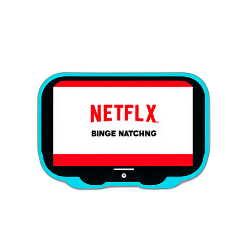 Netflix Binge Watching Aufkleber
