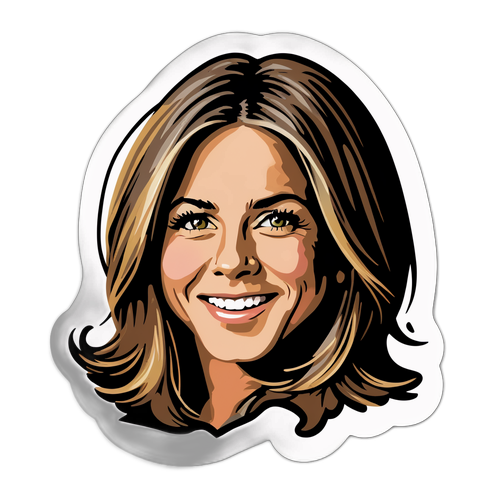 Αυτοκόλλητο με την Τζένιφερ Άνιστον