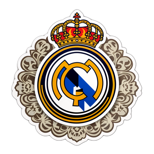 Sticker ya Real Madrid ya Kijadi