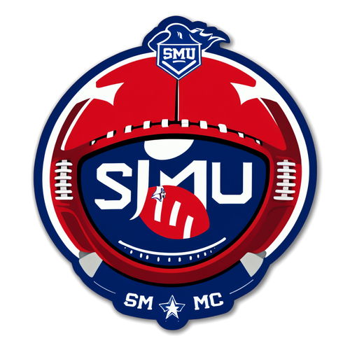 Unleash the Spirit: SMU Football Fan Sticker