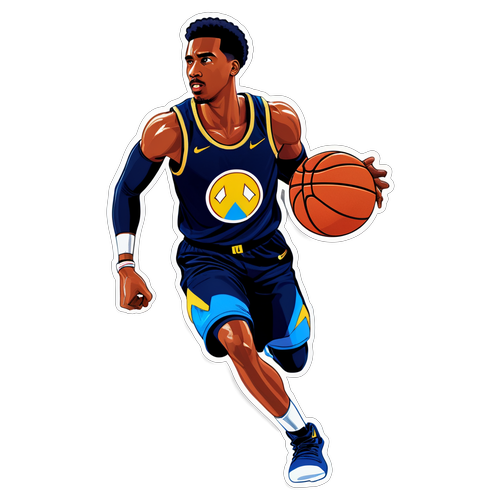 Adesivo do Evan Mobley como Super-Herói no Basquete