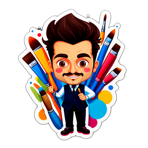 Adesivo di Michele Castagnetti in Stile Cartone