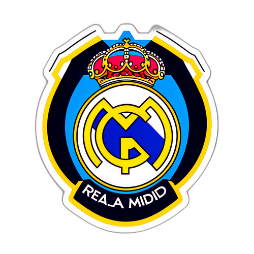 Odvážný avizní nálepka Real Madrid