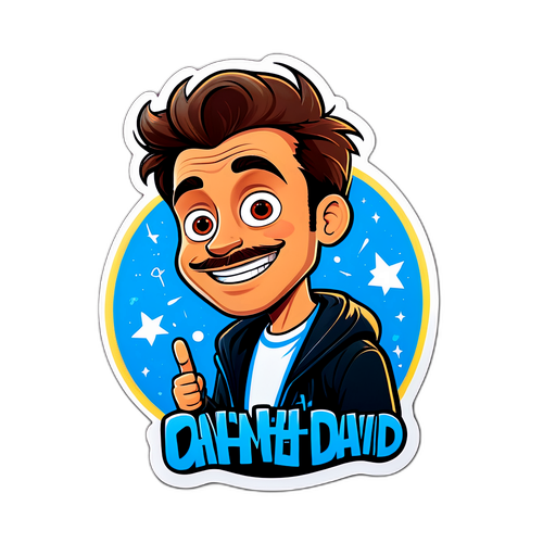 Autocolant creativ pentru Daniel David