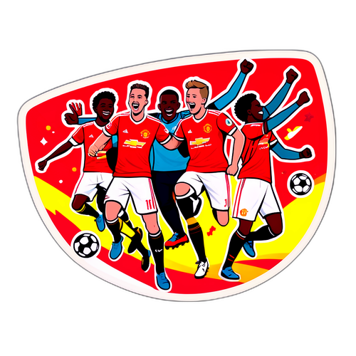 Stiker Perayaan Perlawanan Bola Sepak
