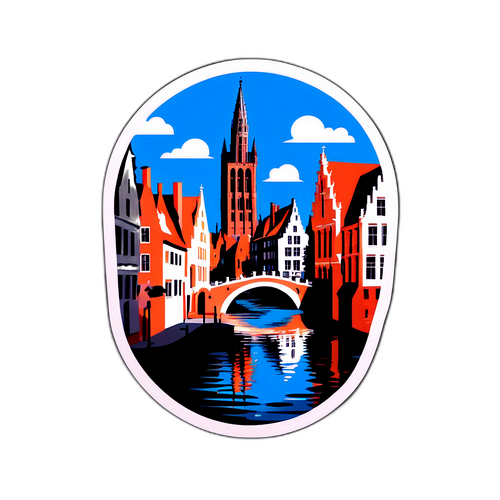 Ontdek Brugge Sticker