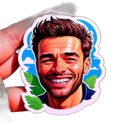 야닉 시나의 감정 초상 스티커