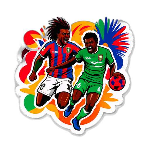 Stiker Rivalitas Bahia dan Fluminense