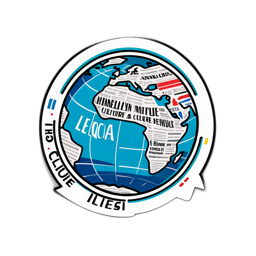 Sticker Chic Ispirato a 'Le Monde'