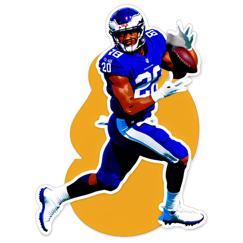 Saquon Barkley Action Sticker