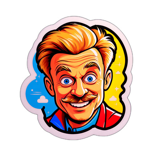 Стикер с смешным изображением Павла Прилучного