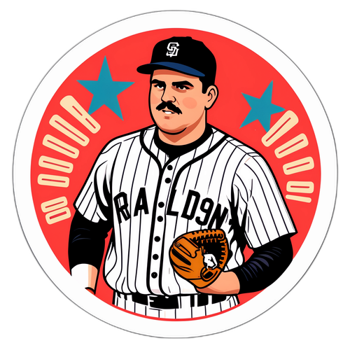 Vintage Sports Sticker Celebrating Carlos Rodon