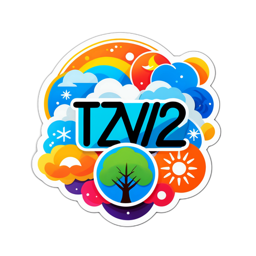 Styliseret TV2 Vejrlogo med Årstider