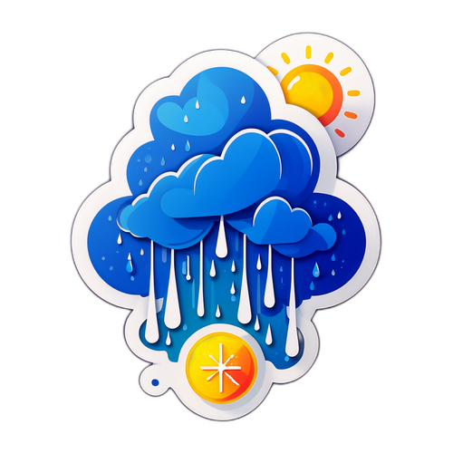降雨機率貼紙