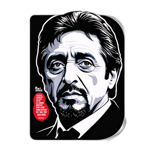 Juliste, jossa on Al Pacinon unohtumattomia lainauksia tyylikkäässä typografiassa