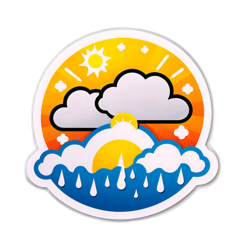 Adesivo de Previsão do Tempo