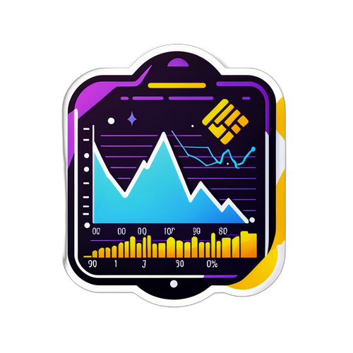 股票市場波動貼紙