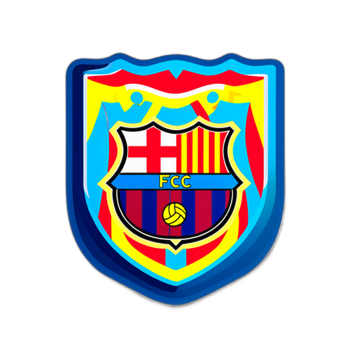 Sticker ya Daegu FC ikipambana na Barcelona