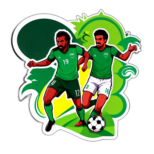 Pemain Al-Riyadh dan Al-Ahli Beraksi di Padang Bola