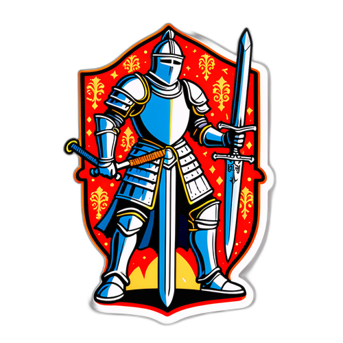 Un chevalier en armure nommé Lucas