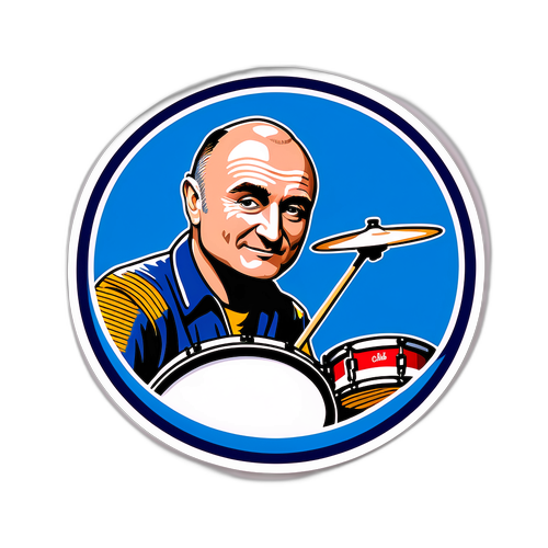Diseño de etiqueta dedicada a Phil Collins