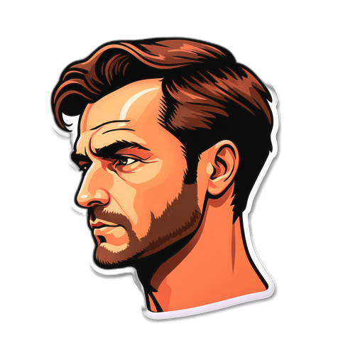 Portret minimalistyczny Michała Czerneckiego
