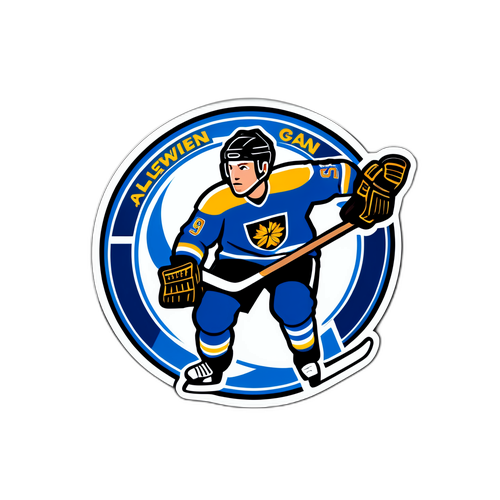 Sticker som firar Allsvenskan hockey