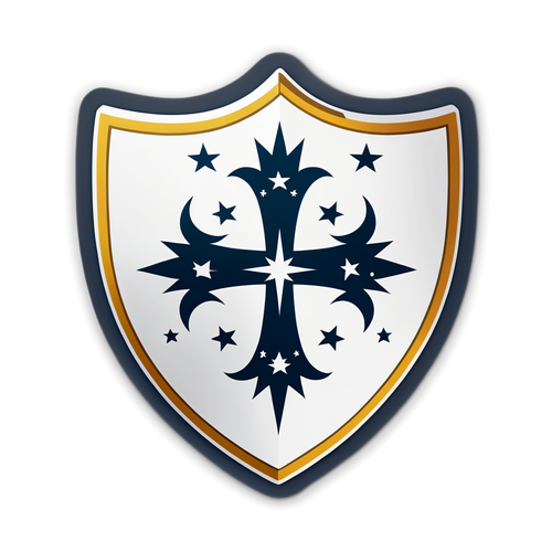 Diseño minimalista del escudo de Once Caldas