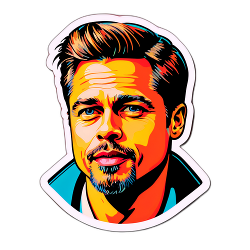 Ρετρό Στικέρ του Χόλιγουντ Ικονικού