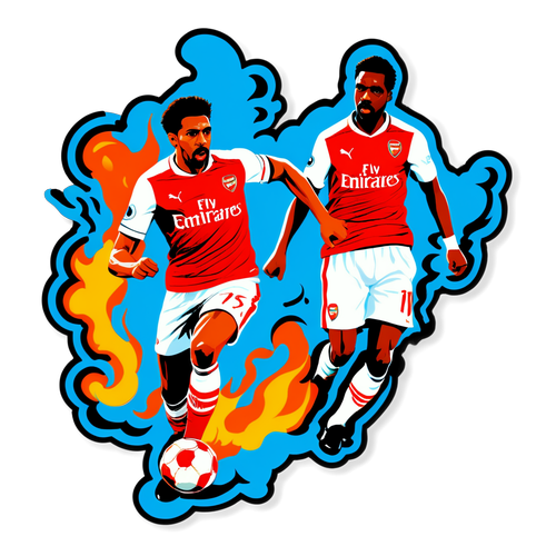 Stiker Dramatis Arsenal vs Man City