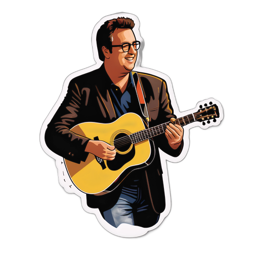 Vince Gill Akustisk Gitar Sticker
