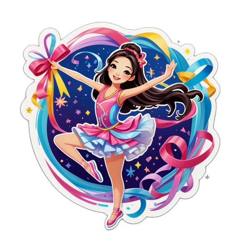 Et legende klistermærke af Alysa Liu