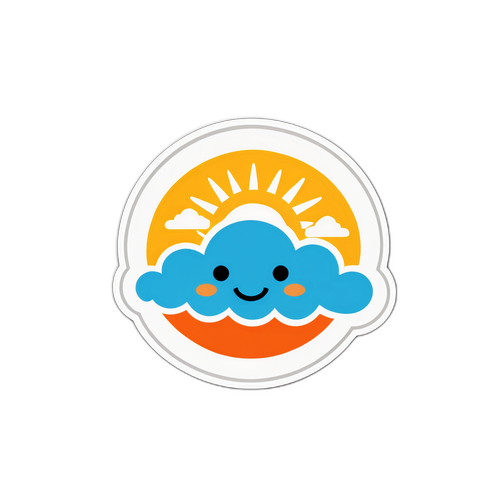 Disenyo ng Sticker na may Temang Panahon