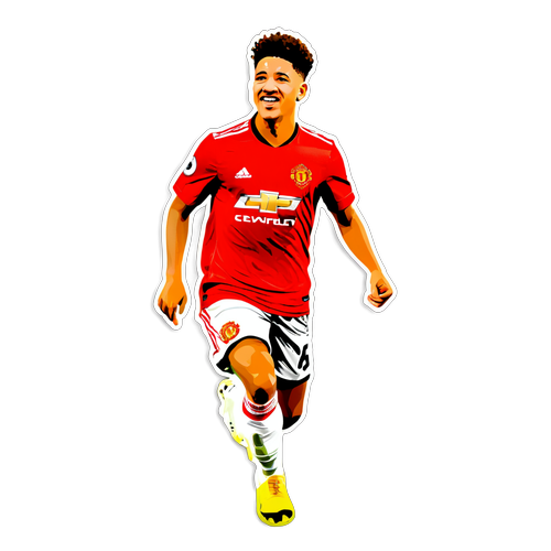 Fan Manchester United Nhất Định Phải Có! Sticker Jadon Sancho: Cùng Nhau Vươn Tới Chiến Thắng!