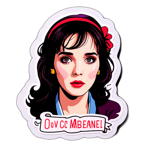 Portrait d'Isabelle Adjani avec citations de ses personnages célèbres