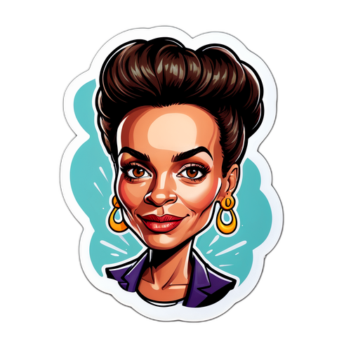 Caricature de Sandrine Rousseau