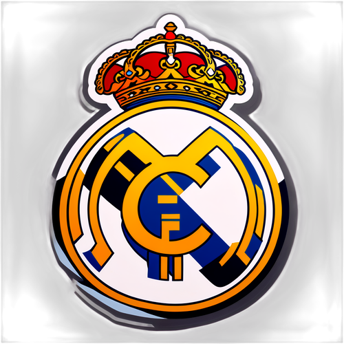 Adesivo del logo maestoso del Real Madrid