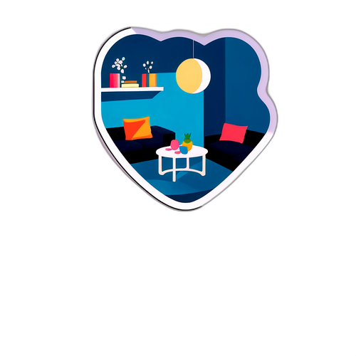 現代的なリビングルームのインテリアステッカー