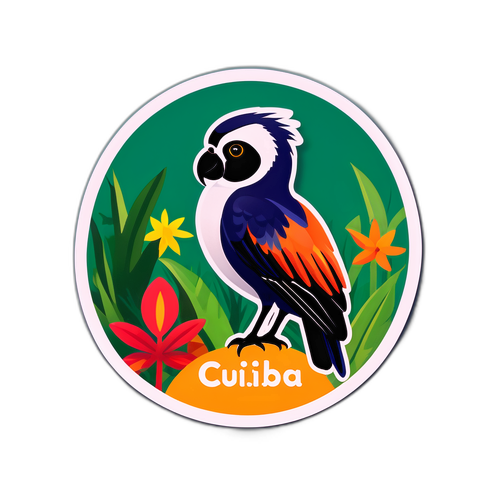 Pegatina de la fauna y flora de Cuiabá