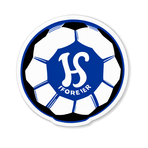 Unleash Your Team Spirit: Chelsea Forever! Stunning Sticker in Bold Blue and White!