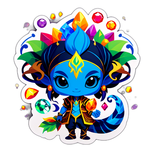 Personaggio Magico con Gemme