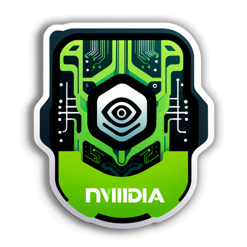 Futuristisk Nvidia Sticker: Den Uunnværlige Tilbehøret for Tech-Entusiaster!